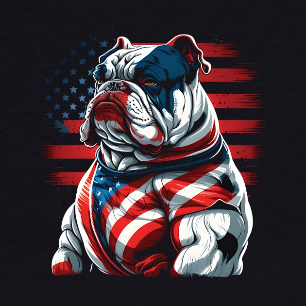 bulldog flag, flag bulldog, flag american, american bulldog, cool bulldog, strong bulldog, power bulldog by Martumpu Emeld Bow